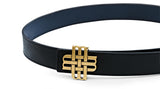The Meqnes Signature Reversible Belt 32 mm - Golden Buckle