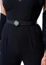 "Moment of Passion" Reversible Meqnes Signature Belt 25 mm - Red & Black | Silver Buckle