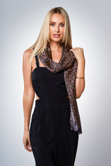 Silk Scarf - Gilded Brown