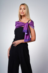 Silk Scarf - Purple Kiss