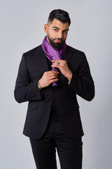 Silk Scarf - Purple Kiss