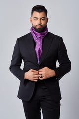 Silk Scarf - Purple Kiss