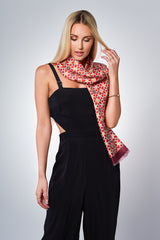 Silk Scarf - Sunny Red