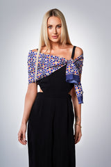 Silk Scarf - Blue Mosaic