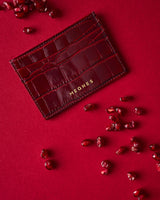 Jazzy Burgundy Card Holder