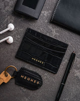 Jet Black Card Holder