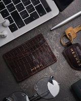 Earth Brown Card Holder