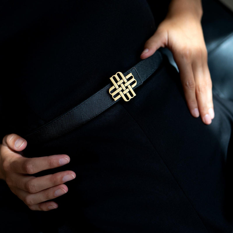 Gold-buckle belt, Le 31, Dressy Belts for Men