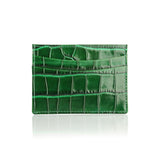 Leather Card Colder Green