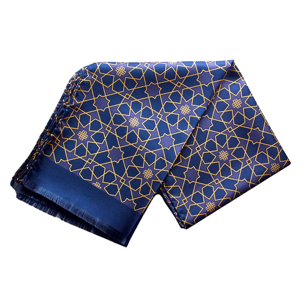 Louis Vuitton LV Monogram Print trunks silk Square Neck Scarf